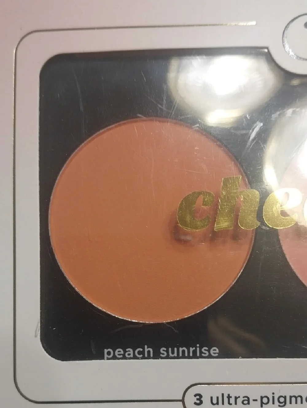 Cherimoya Max Makeup NIB Cheek Flush Blush Trio Palette Peach Pink Rose